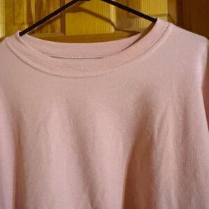 Source Unknown Blush Pink Crew Neck Sweatshirt